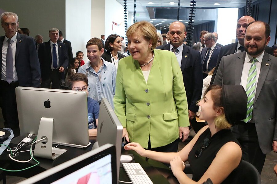 Angela Merkel exploring Armenia’s IT industry and visiting a software development school Armenian custom software development services are highly competitive in the international market