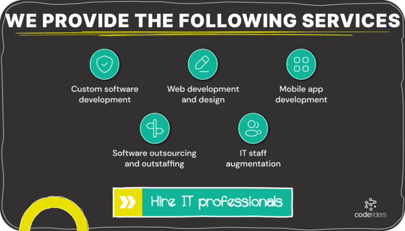 Hire software developers CodeRiders services and solutions