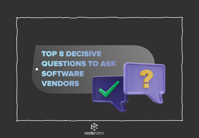 Asking the right questions to your software vendor is important for successful software outsourcing A girl sitting in front of a laptop writing about top questions to ask your software vendor candidate