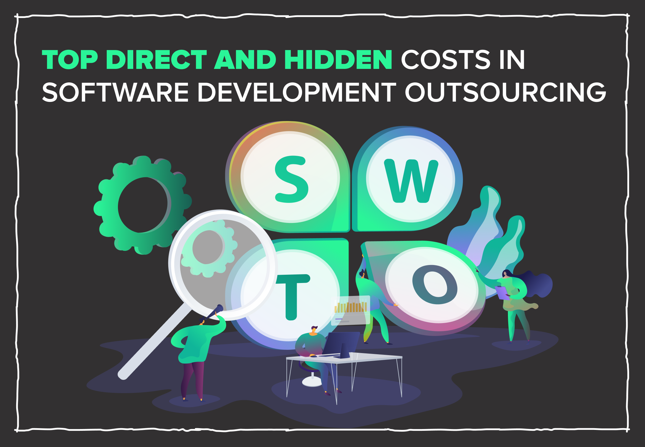 CodeRiders software outsourcing company helps customers understand the direct and hidden costs of software outsourcing CodeRiders software development company gives time and money estimates after reviewing the software outsourcing project and also points out possible hidden costs of offshore outsourcing that are not included in our estimates
